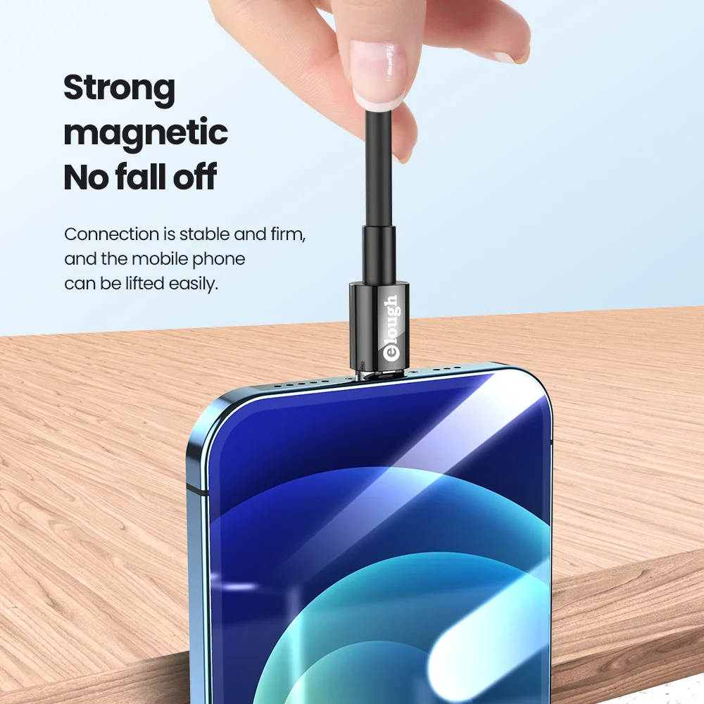 Зарядный кабель Elough магнитный USB Type-C Micro шнур для зарядного устройства провод iPhone