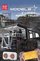 mould king moc high tech the terex t284 mining excavator dump truck model motor car building blocks bricks kids diy toys gifts