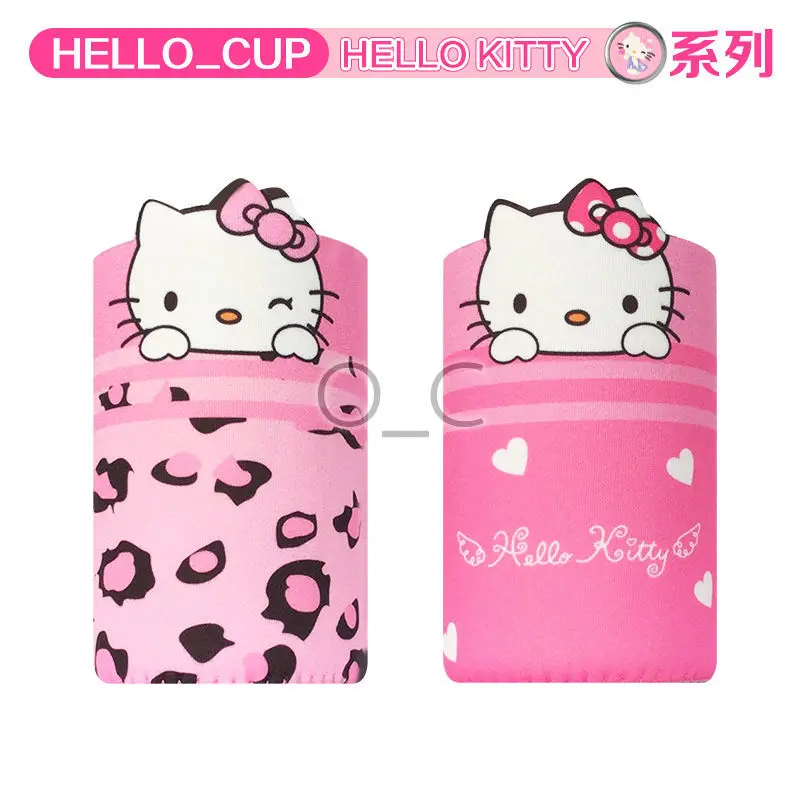 

Hello Kitty Three-dimensional Cup Cover Cute Contour Three-dimensional Cloth Cover Cup Wide Mouth Glass Mug