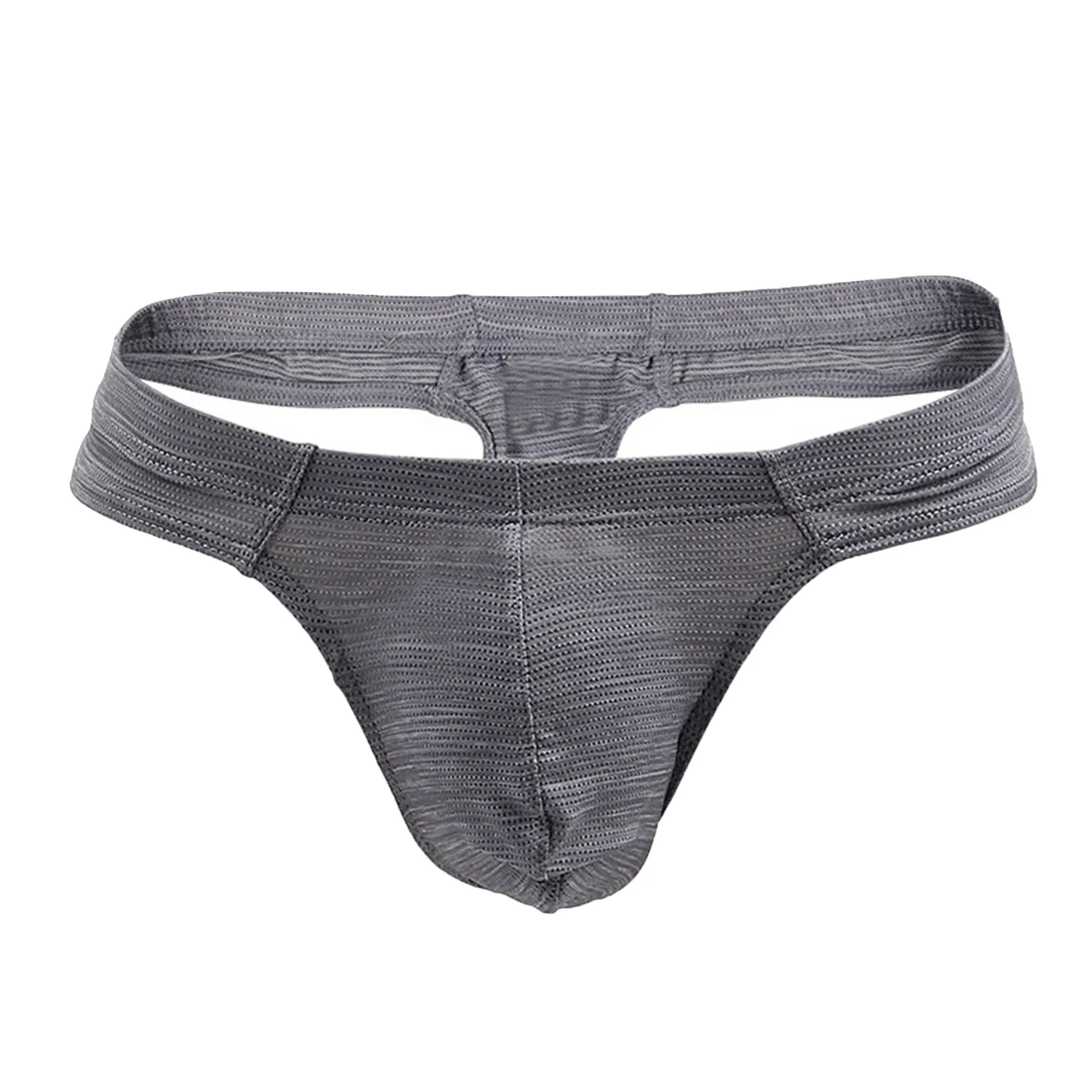 Стринги мужские с U образным выпуклым мешочком брендовые брифы заниженной талией