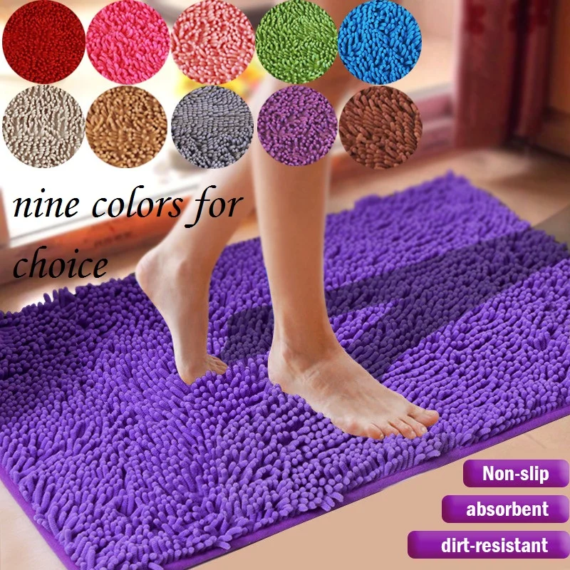 2019 высокое качество зеленый толстый синель спальня кухня гостиная ковер дверь