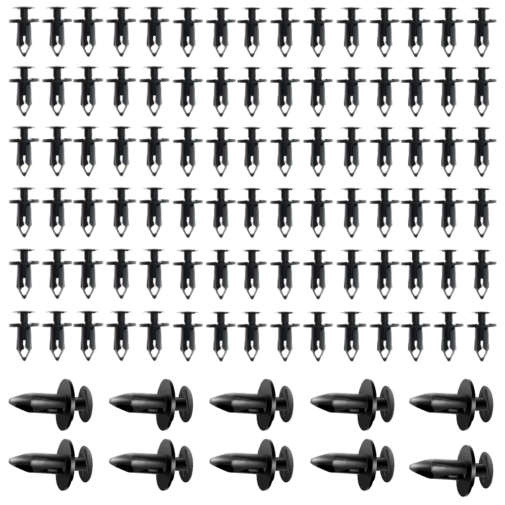 100 шт. нейлоновые фиксаторы пуш типа пластиковые клипсы для авто GM 21030249 Chrysler 6503598 8