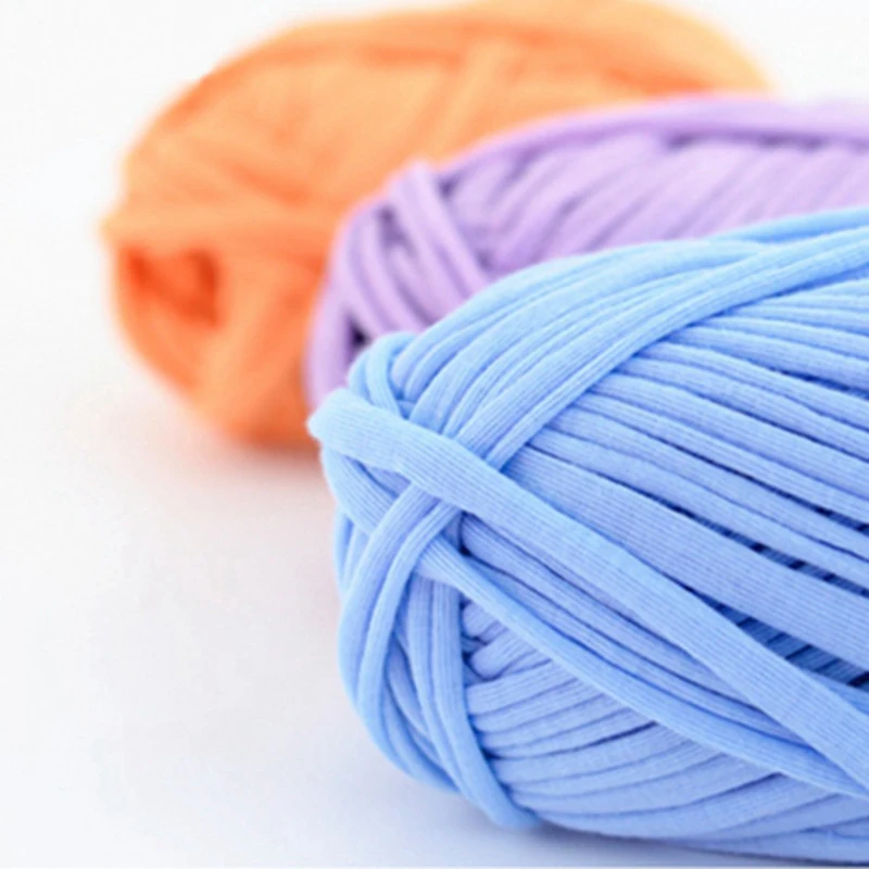 100 г/шт. толстая пряжа мягкая цветная тканевая для ручного вязания тканый