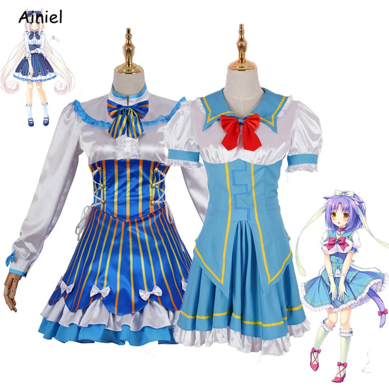 Женский костюм для косплея из японского аниме некопа корица кошка юбка наряд