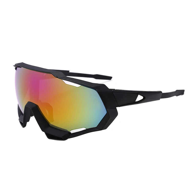 Black Red Мужские и женские очки UV400 для велоспорта, уличные солнцезащитные очки для горного велосипеда, шоссейного велосипеда, спортивные очки для горного велосипеда, очки для гонок и верховой езды - Цвет: Black Red