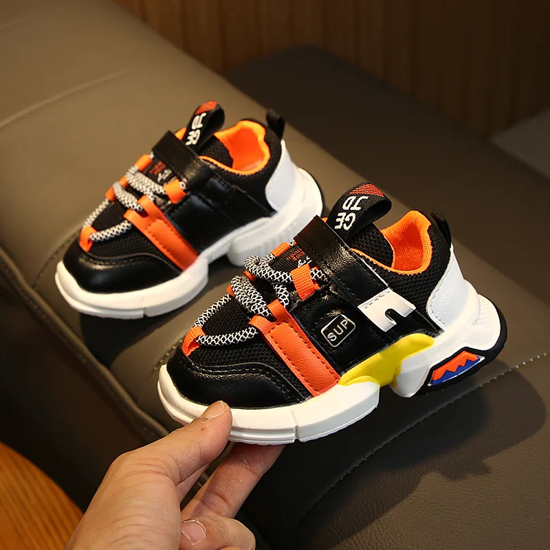 2019 New fashion soft casual shoes baby sports top quality boys and girls non-slip kids sneakers for 1 to 5 year old |