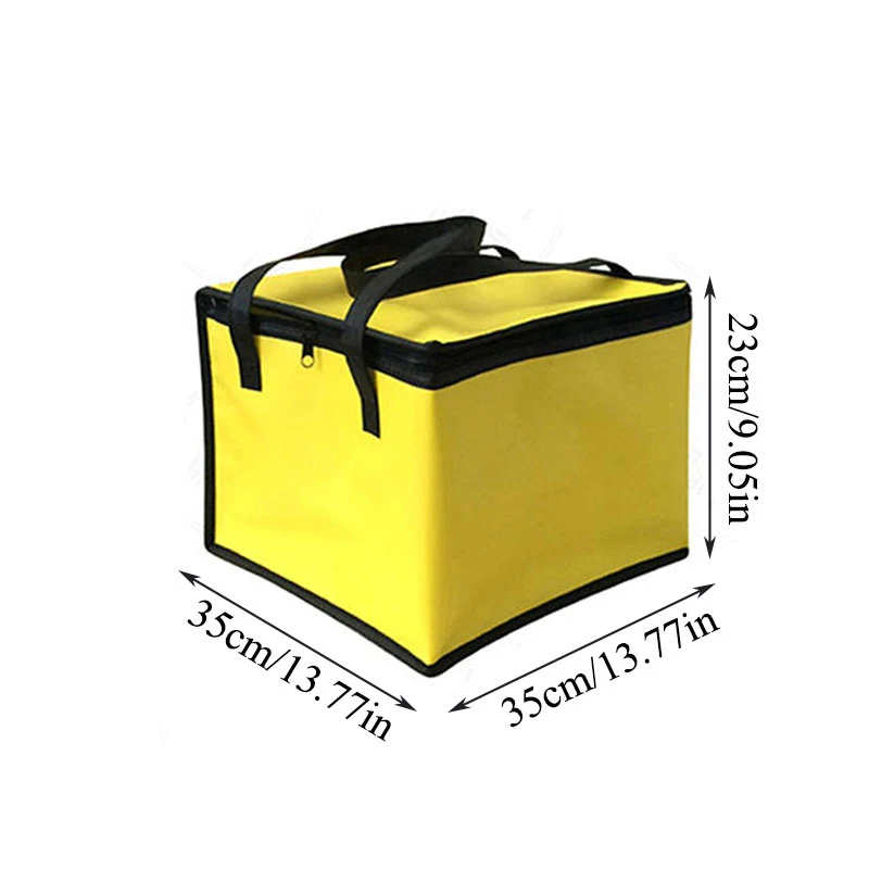 

Picnic Cooler Bag Beach Solid Color Useful Big Capacity Foldable Ice Pack With 6-Inch Insulation Bag Lunch Bag Food Case 1PCS