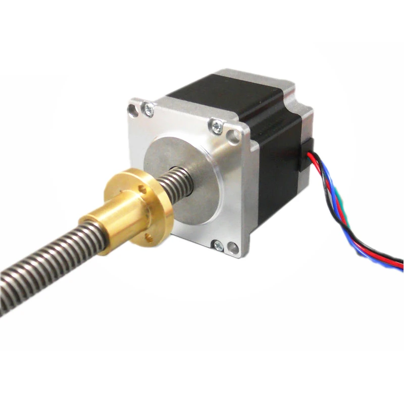 

Helical Pitch Tr8*8*100mm Shaft NEMA23 1.8 9.2kg.cm 2phase 4-wire 57mm*56mm Screw Rod Linear Stepper Stepping Motor