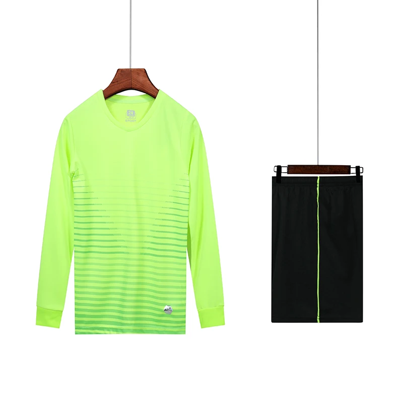 Мужская белая Футбольная Футболка с длинным рукавом зеленая форма синяя