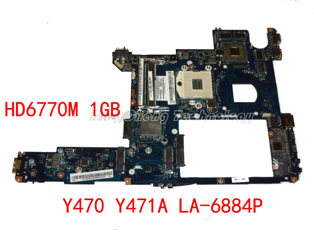

Laptop Motherboard for Lenovo Y470 Y471A LA-6884P HM65 DDR3 HD6770M 1GB graphics card 100% tested Fully
