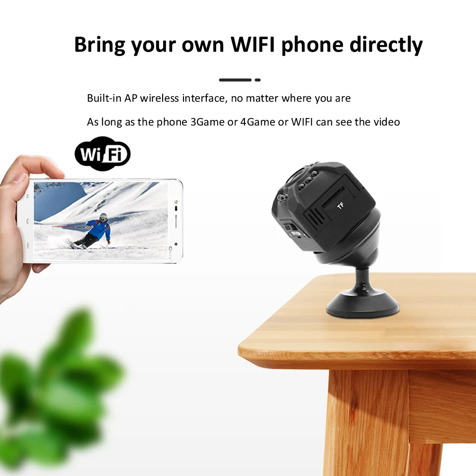 X5 мини камера домашняя камера беспроводной связи WiFi ночного видения 1080P беспроводная камера видеонаблюдения удаленный монитор телефон приложение камеры-регистраторы DVR