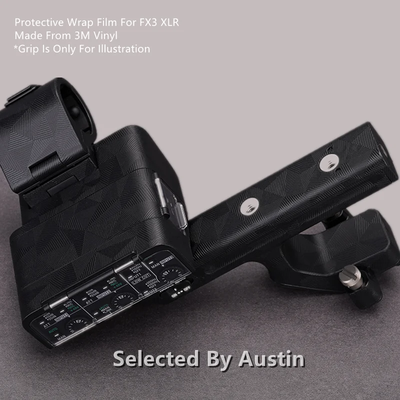 FX3 XLR Skin Decal For Sony FX3 XLR Hand Grip Camera Sticker Wrap Film Anti-scratch Protector Case