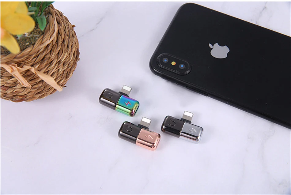 Адаптер для мобильного телефона ACCEZZ для iPhone X 8 Plus XS MAX XR Adaptador для iPhone Lighting разъем для зарядки вызова разветвитель AUX