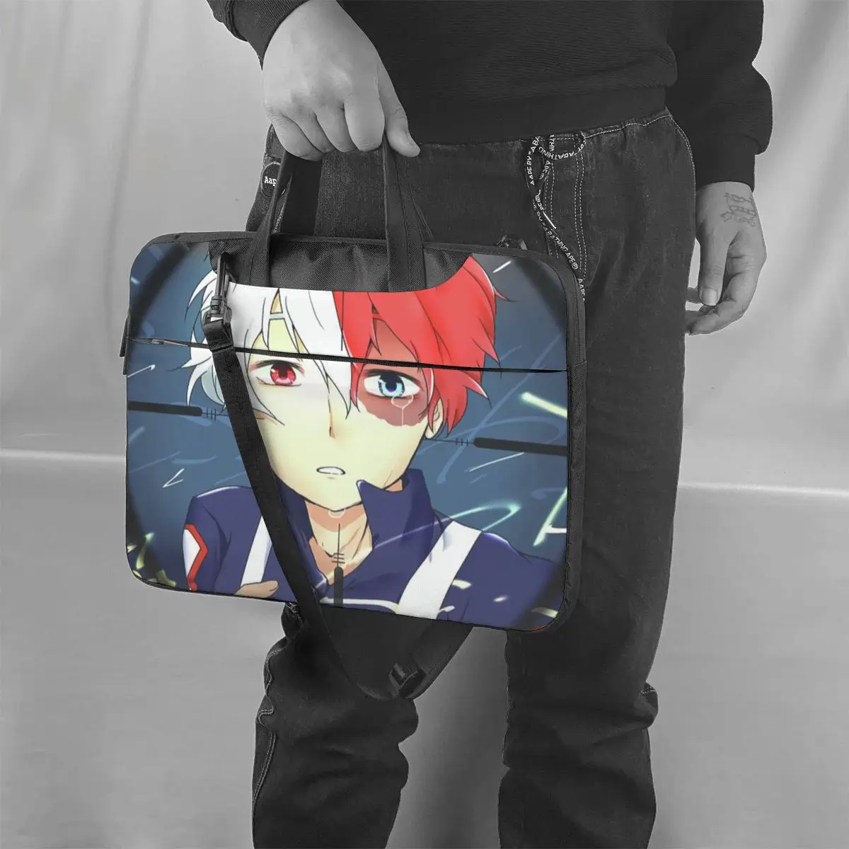 

Boku No Hero Academia Laptop Bag Case Cute Bicycle Computer Bag Messenger Carry Laptop Pouch