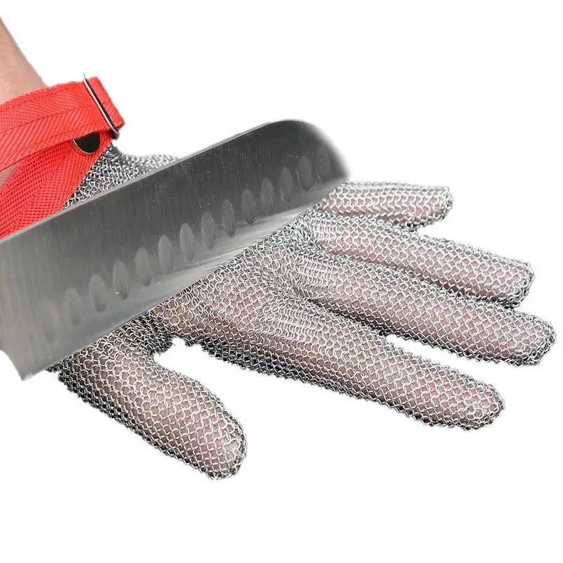 Protective Glove Stainless Steel Mesh Cutting Resistant Chain Mail For Kitchen Butcher S | Безопасность и защита