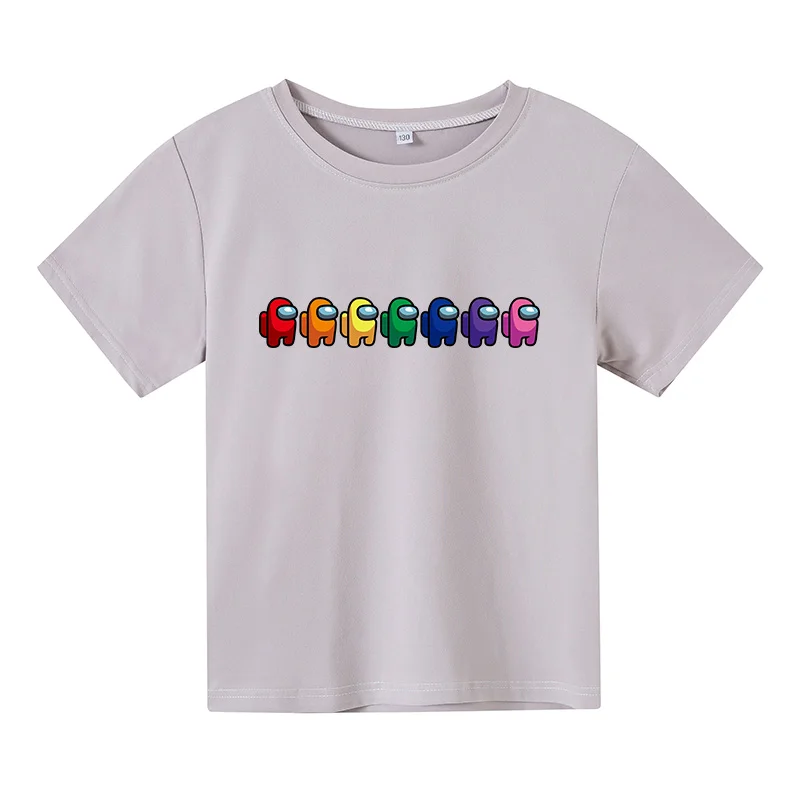 

Among Us t shirt Kids Funny CartoonAnime Tshirt Streetwear Hip Hop Tops 2021 Summer Impostor T Shirt For Boys And Girls Game