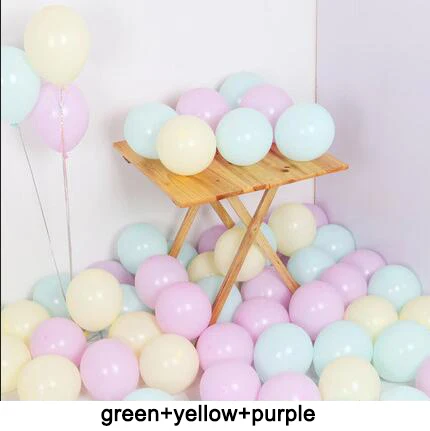 20pcs 10inch macaron Первый с днем рождения воздушный шар баннер мой 1-й 1 один год вечерние украшения из фольги занавес дети мальчик девочка взрослый гирлянда поставки - Цвет: 20pcs 10inch macaron