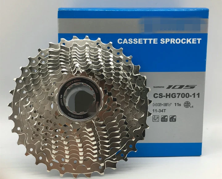 Коробка-упакованная 105 велосипедов CS-HG700 11-Скорость дорожный велосипед MTB 11-скоростная кассета свободного хода велосипеда 11-34T