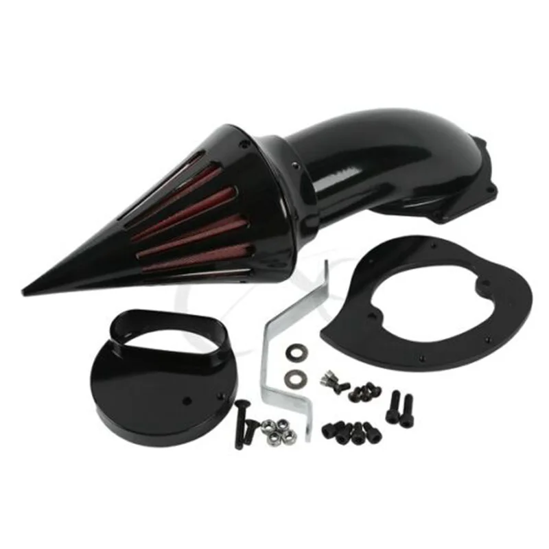 МОТОЦИКЛ хром/черный шип воздухоочиститель наборы Впускной фильтр для Yamaha V-Star 1100