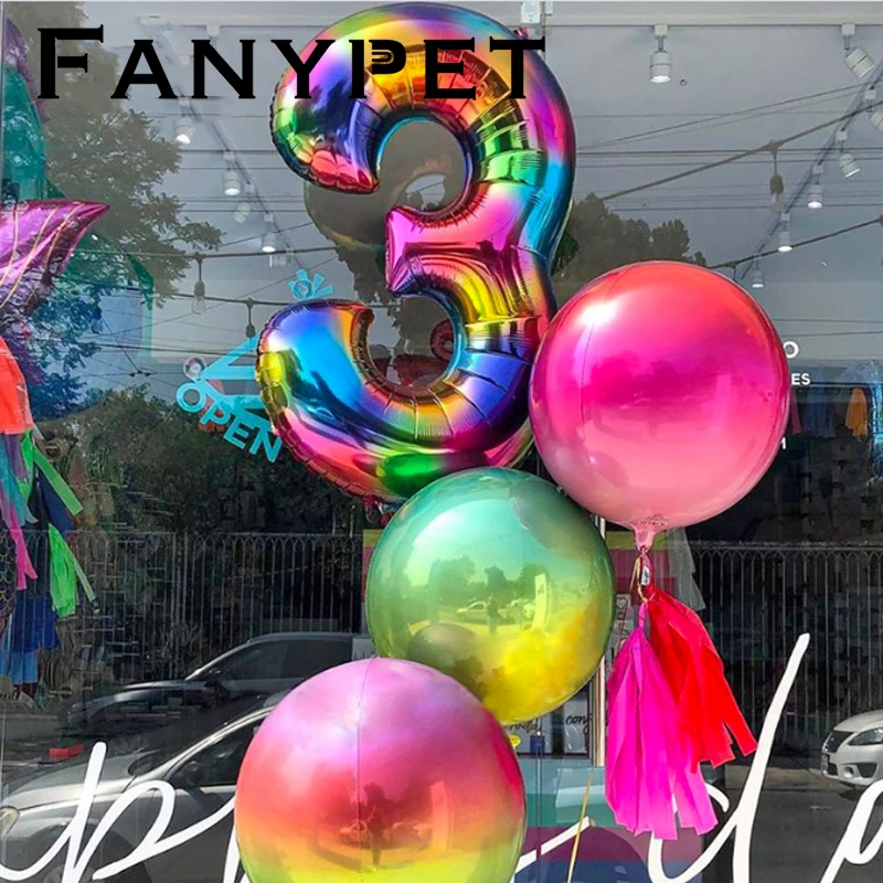 Воздушные шары из желеобразной фольги 40 дюймов 10 цветов | Дом и сад