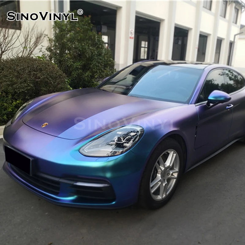 

SINOVINYL Gloss Chameleon Light Blue To Purple Car Body Film