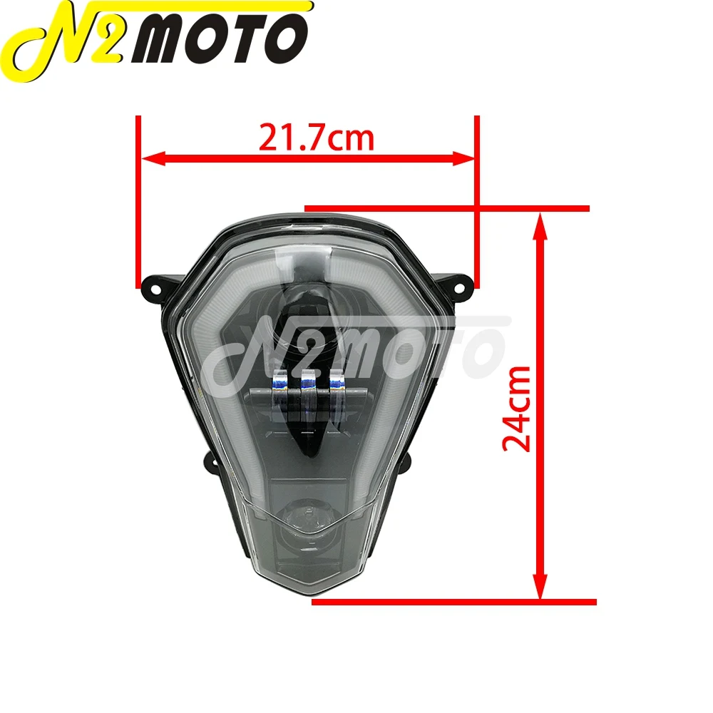 Enduro LED Headlight Replacement HI Low Running Light Turn Signal Auxiliary Integrated For KTM DUKE 125 200 250 390 11-16 |