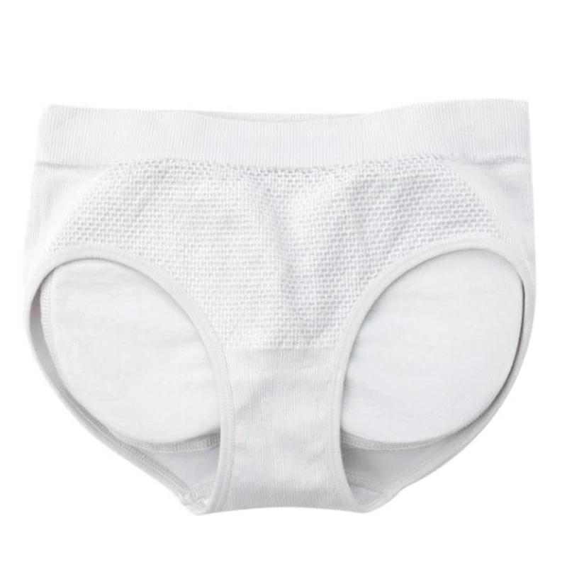 

Women Sponge Padded Abundant Buttocks Pants Lady Push Up Middle Waist Padded Panties Briefs Underwear