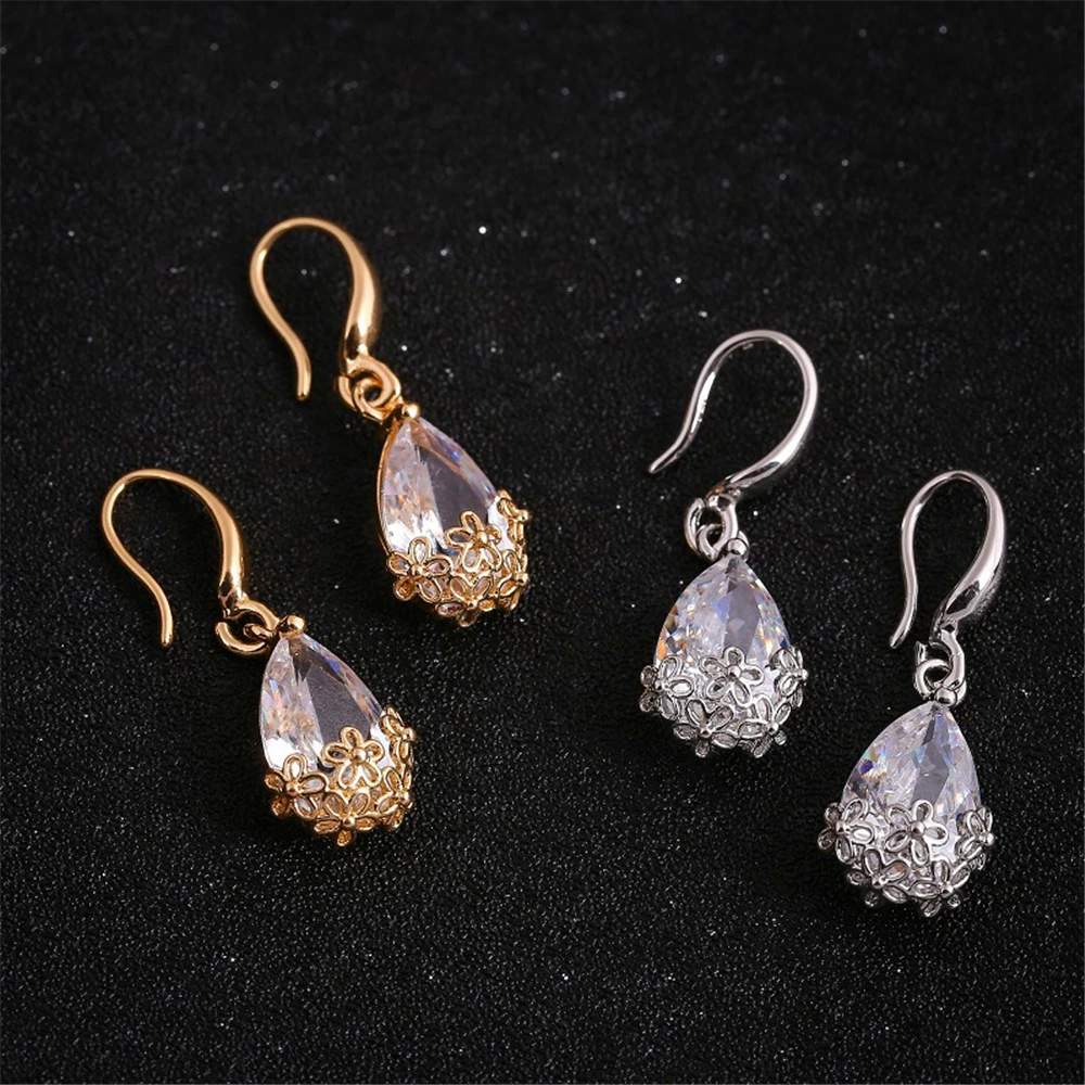 

Loredana Fashion Love Series Jewelry Earring For Women.Valentine Gift White Romantic Transparent Zircon Wedding Earrings.