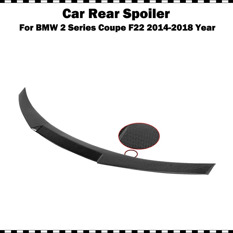 M4 style Carbon fiber rear trunk spoiler For BMW 2 series coupe 220i 225i M235i M240i 2014 - 2020 F22 CF wing | Автомобили и