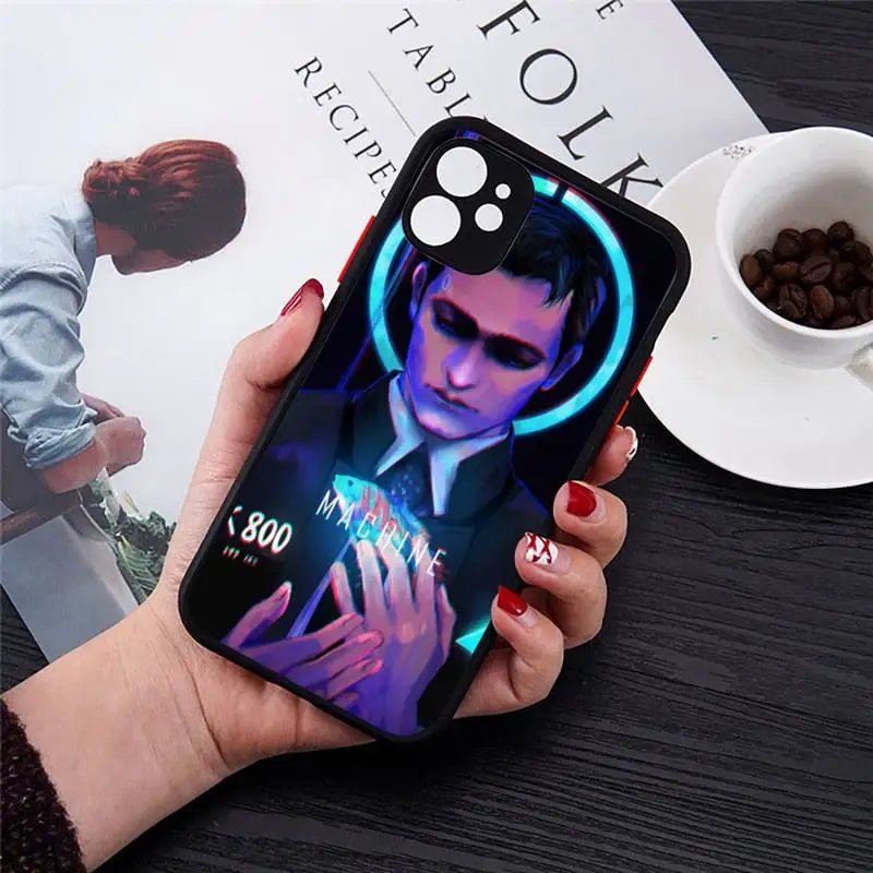 

Technology dream Detroit Phone Case Transparent Matte for iPhone 7 8 11 12 s mini pro X XS XR MAX Plus cover funda
