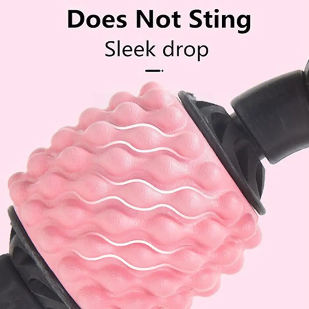 

U Shape Trigger Point Massage Roller For Arm Leg Neck Muscle Tissue For Fitness Yoga Pilates Sports 4 Wheel U0z1