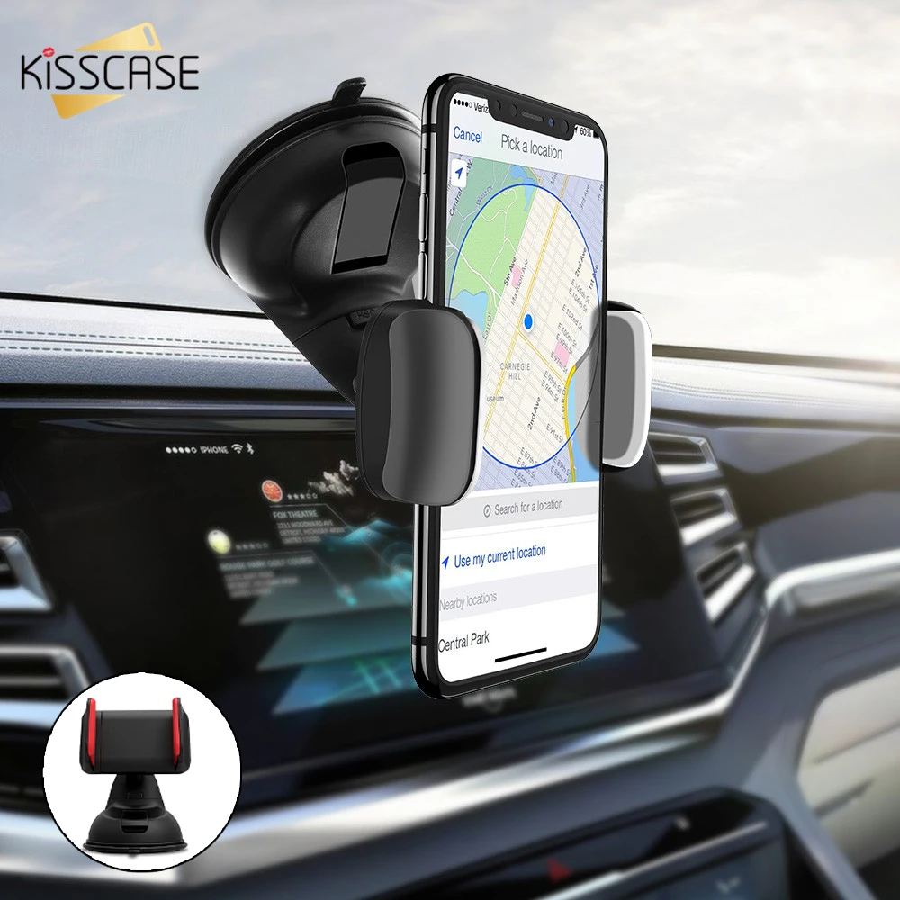 KISSCASE Универсальный Автомобильный держатель для телефона на присоске для samsung A50 A70 Автомобильный держатель для телефона на присоске для iPhone 11 7 8 Автомобильный держатель для телефона