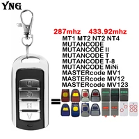 mastercode mv1 mv12 mv123 remote control garage door opener 433mhz mutancode ii t t 8 mini garage command wireless transmitter