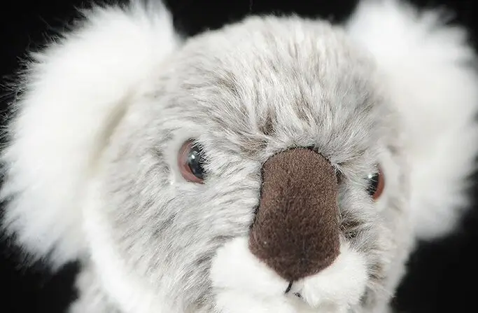 Реалистичная игрушка цвет серый Фотофон около 22 см сидящая Мягкая кукла коала