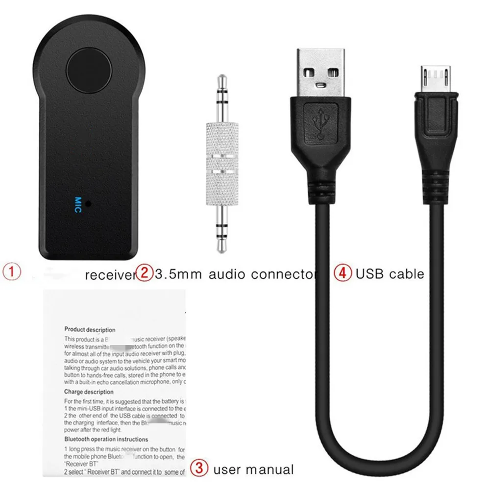 2 в 1 беспроводной Bluetooth-совместимый приемник 5 0 адаптер передатчика 3 мм разъем