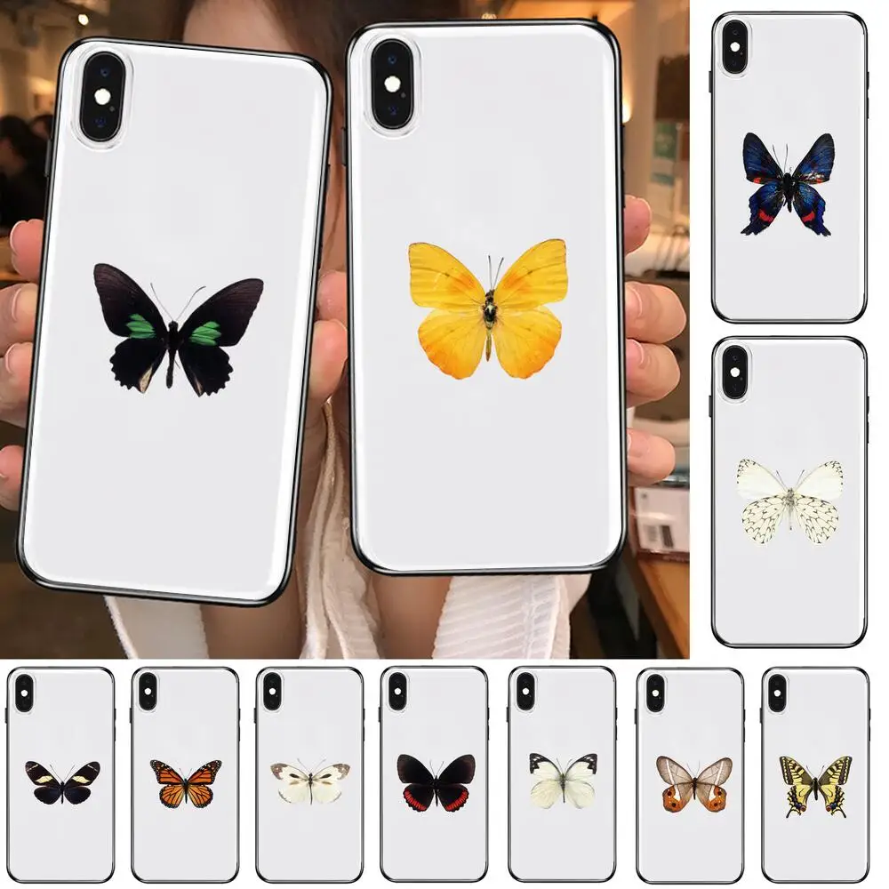 

Transparent Butterfly Pattern Transparent Phone Case For XiaoMi Redmi 11lite ultra 10x 9 8A 7 6 A Pro T 5G K40 Anime protect Cov