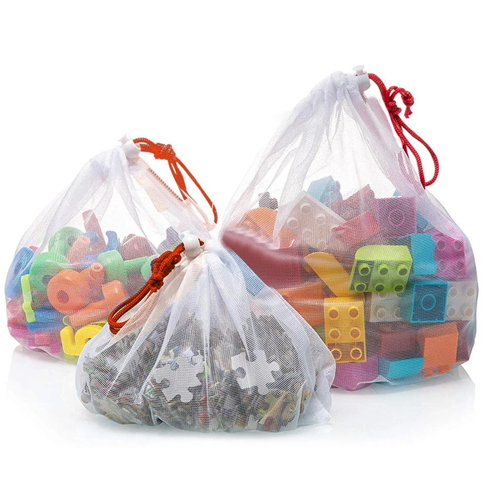 50 шт. модное многоразовое детское хранилище для игрушек сетчатые сумки 2020