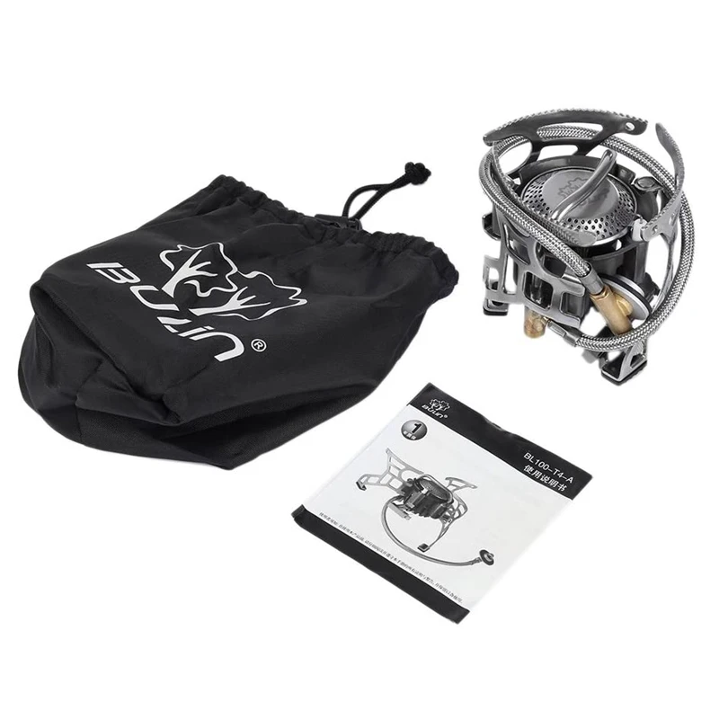 

Bulin Portable Split Gas Stove Collapsible Lightweight Stainless Camp Stove Burner for Bbq Outdoor Cooking Hiking Picnic