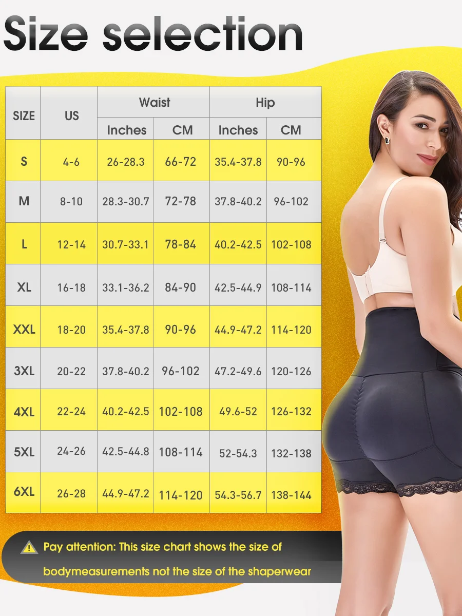 Женское корректирующее белье с подкладкой для подтяжки ягодиц | Женская одежда