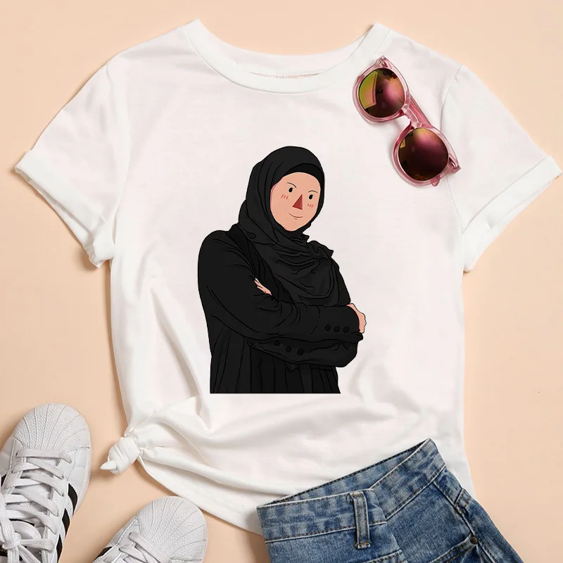 

Basic Ladies Tees Top T-shirts Womens Clothes Graphic Summer T Shirts Short Sleeve Simple Tee Tshirt White Female T-shirt
