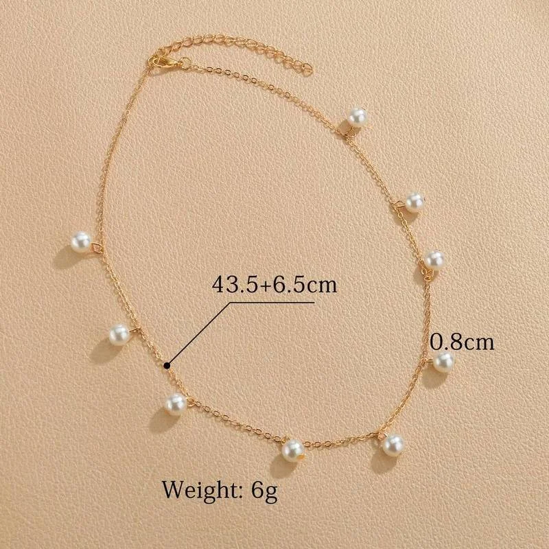 

New Simple Chain Choker Necklaces Gold Color Necklaces For Women Prom Accessories Collier Femme Collares Minimalist Jewelry &