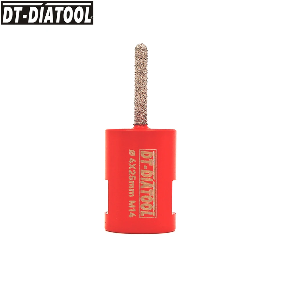

DT-DIATOOL Dia 4mm Vacuum Brazed Removal Finger Bits Diamond Mortar Raking Bits Coarse Miling For Mortar Raking Brick Removal