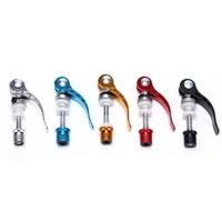 1pc 5color Bike Seat Clamp Aluminium Alloy Quick Release Bicycle Seat Post Clamp Seatpost Skewer Bolt Mountain Cycling