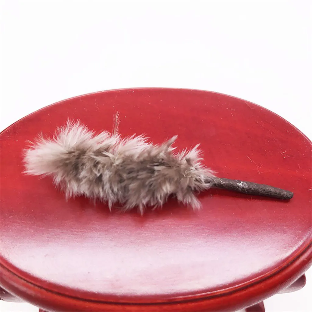 

COMPUDA Exquisite Cute Dollhouse Miniature 1:12 Feather Duster Cleaning Tool Broom