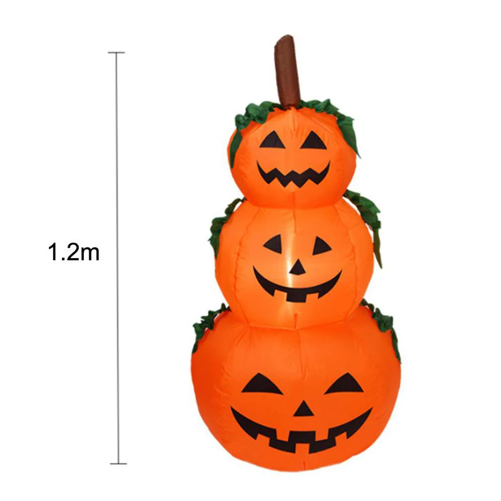 

2019 Creative 1.2m Pumpkin Shape Inflatable Modeling Halloween Props for Garden Mall Hotel Door Decoration
