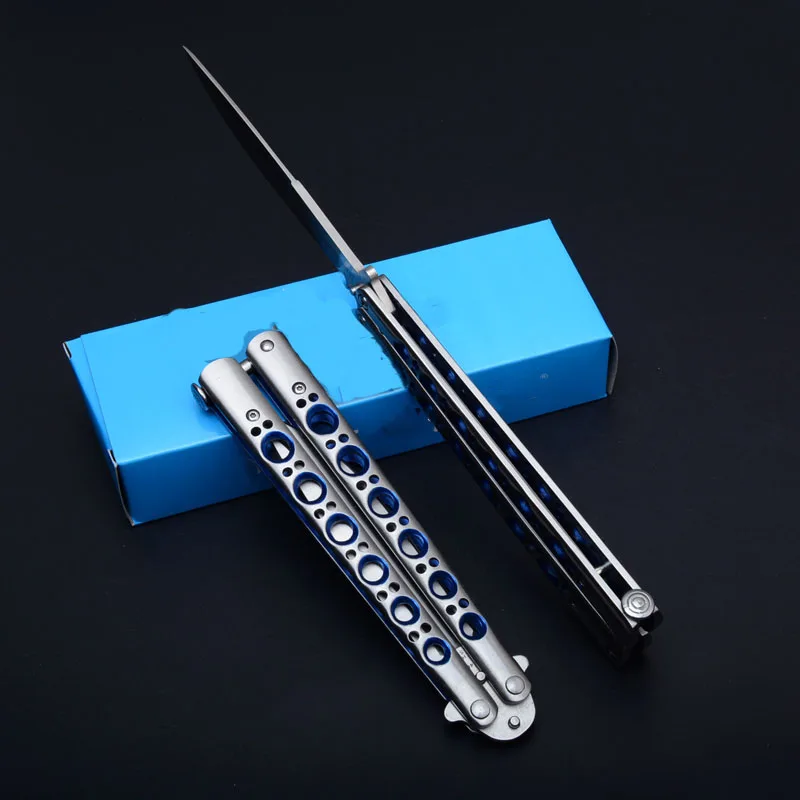 Модный Складной Карманный Походный нож без края для тренировок на открытом