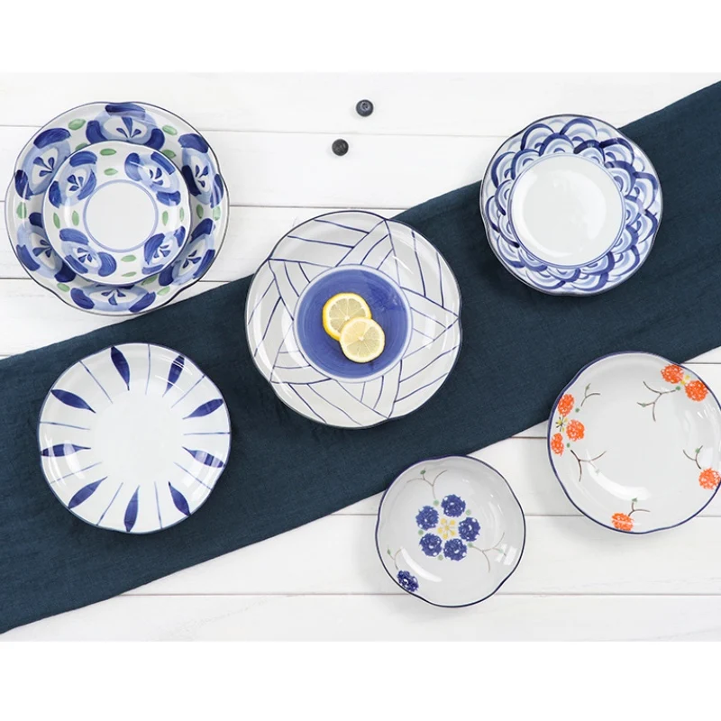 Тарелка для салата обеденная тарелка завтрак скандинавские тарелки стейков