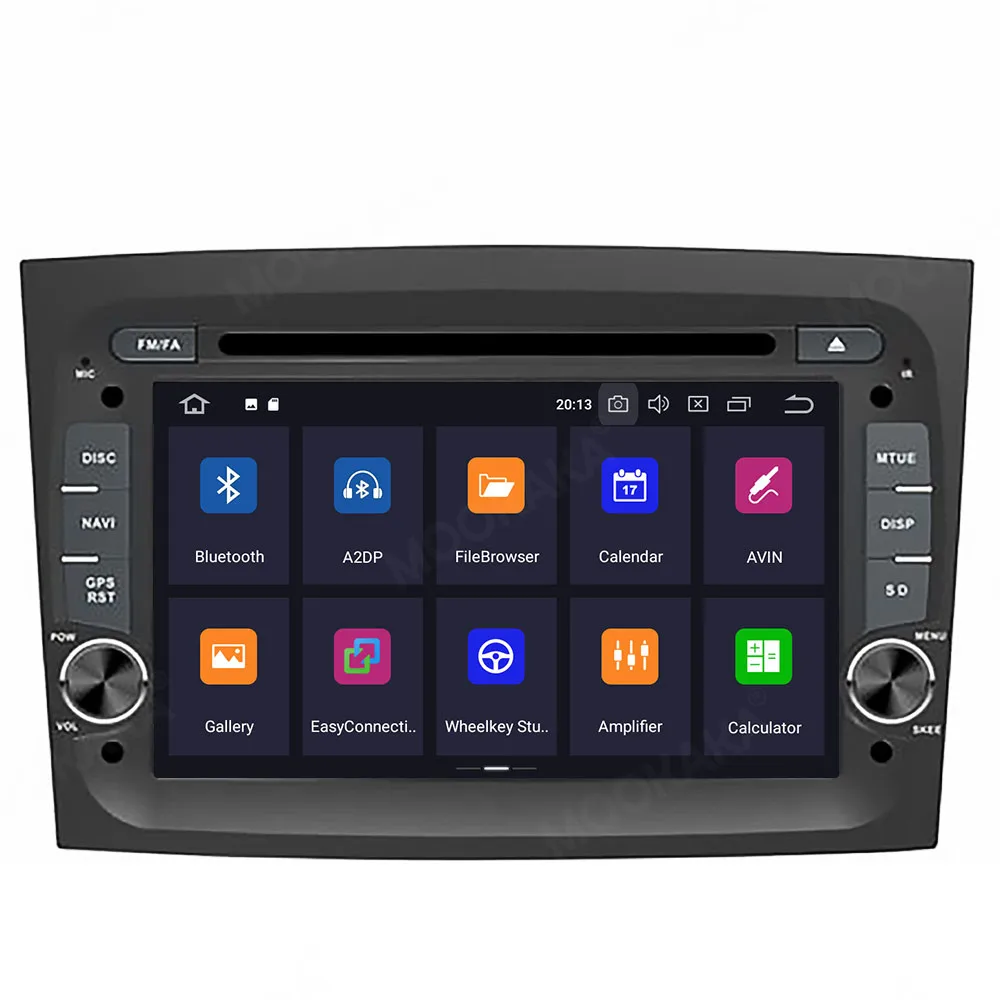 Автомагнитола на Android 10 0 4 + 64 ГБ GPS навигация для FIAT DOBLO 2016 2017 2018 gps мультимедийный