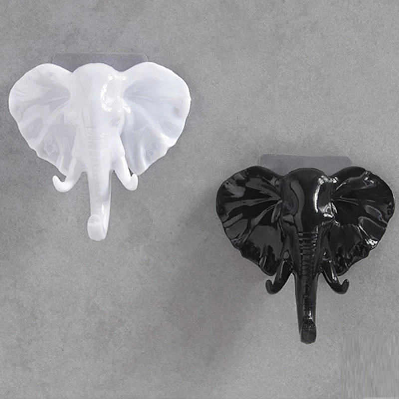 1 шт. креативный крючок в виде носа слона бесшовный декоративный настенный для