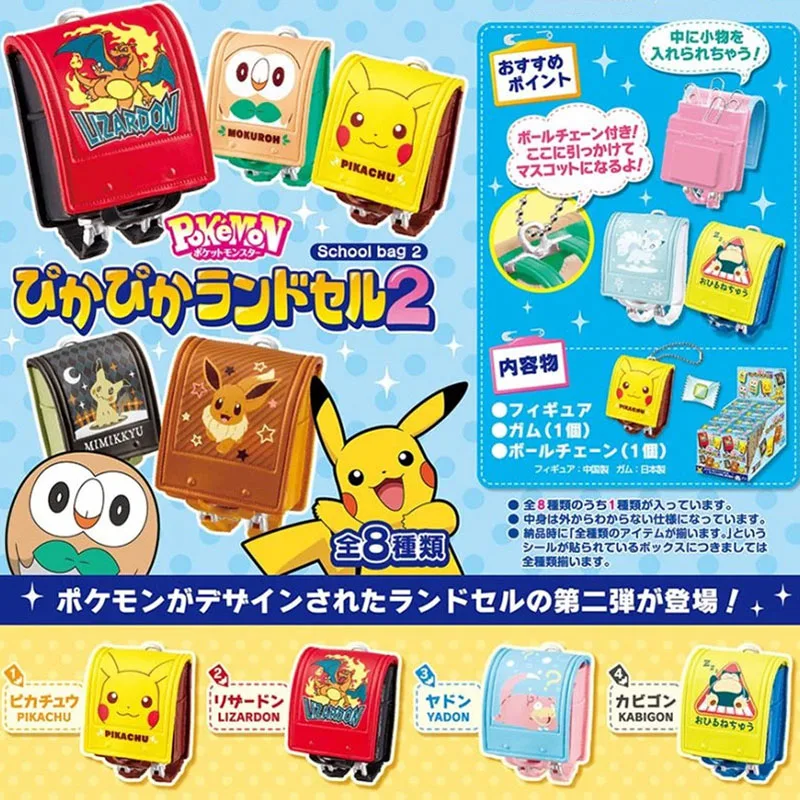 8 шт./компл. Pika Charizard Snorlax Slow Poke Eevees вулпикс Mimikyu Rowlet экшн Фигурки игрушки Аниме